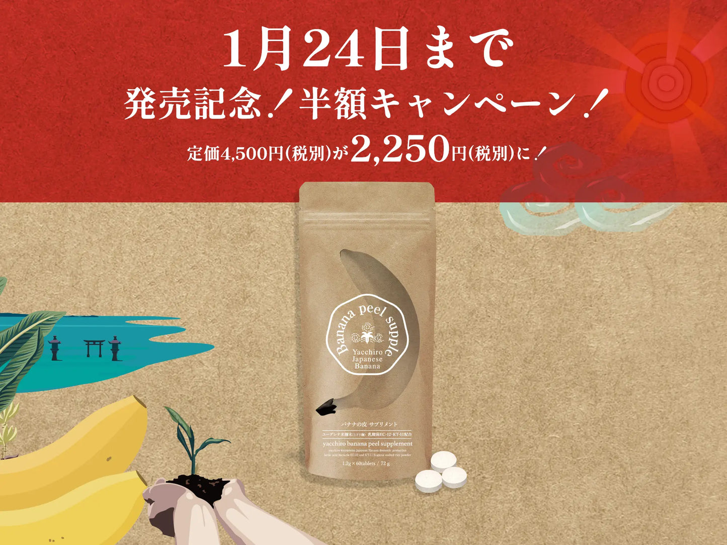 バナナの皮 サプリメント