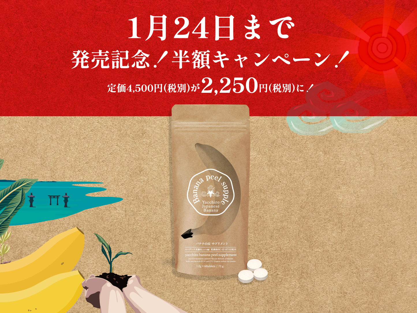 バナナの皮 サプリメント
